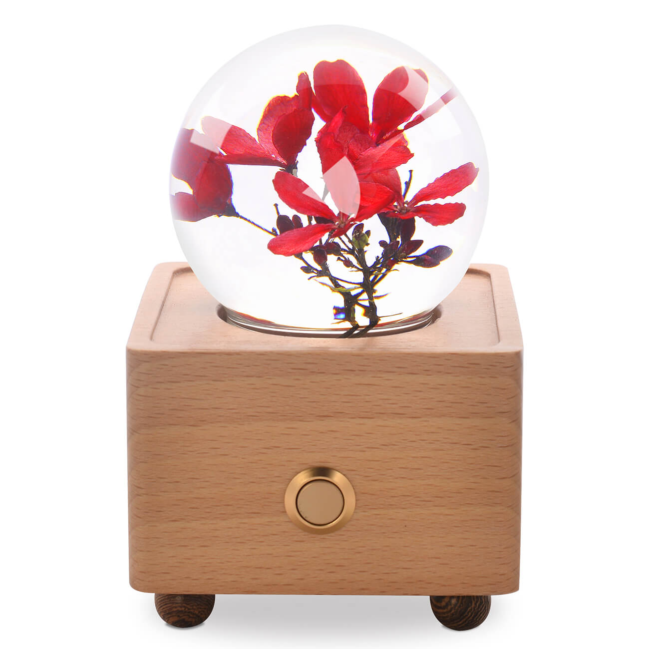 Peregrina Crystal Ball Bluetooth Speaker with LED Mood Light