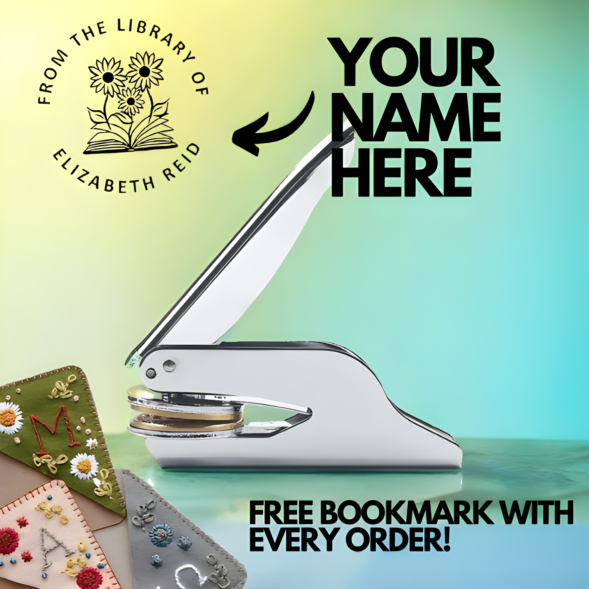 Custom Book Embosser for book lovers