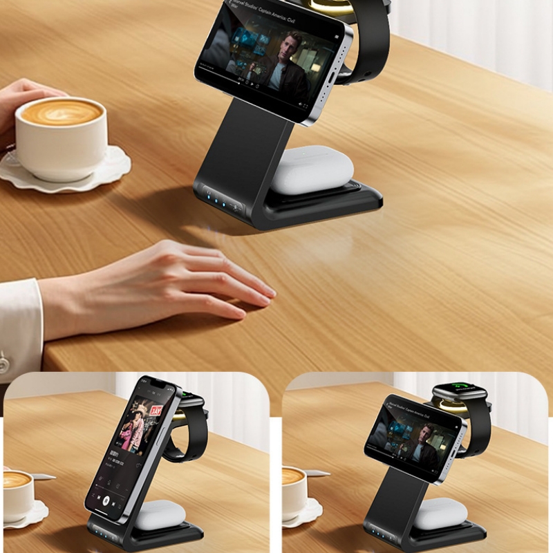 PDMAX 3-in-1 Magnetic Wireless Charging Stand – Charge Faster, Stay Organized