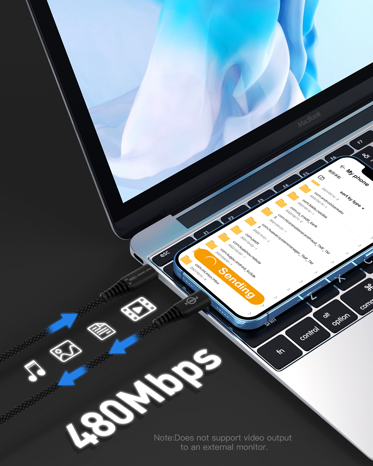 PDMAX USB C to USB C Cable 100W, 5A C to C Cable Fast Charging, Braided USB C Cable 6 FT Compatible for 15/15 Pro/15 Pro Max Samsung Galaxy S23/S22/S21 MacBook Pro/Air and More