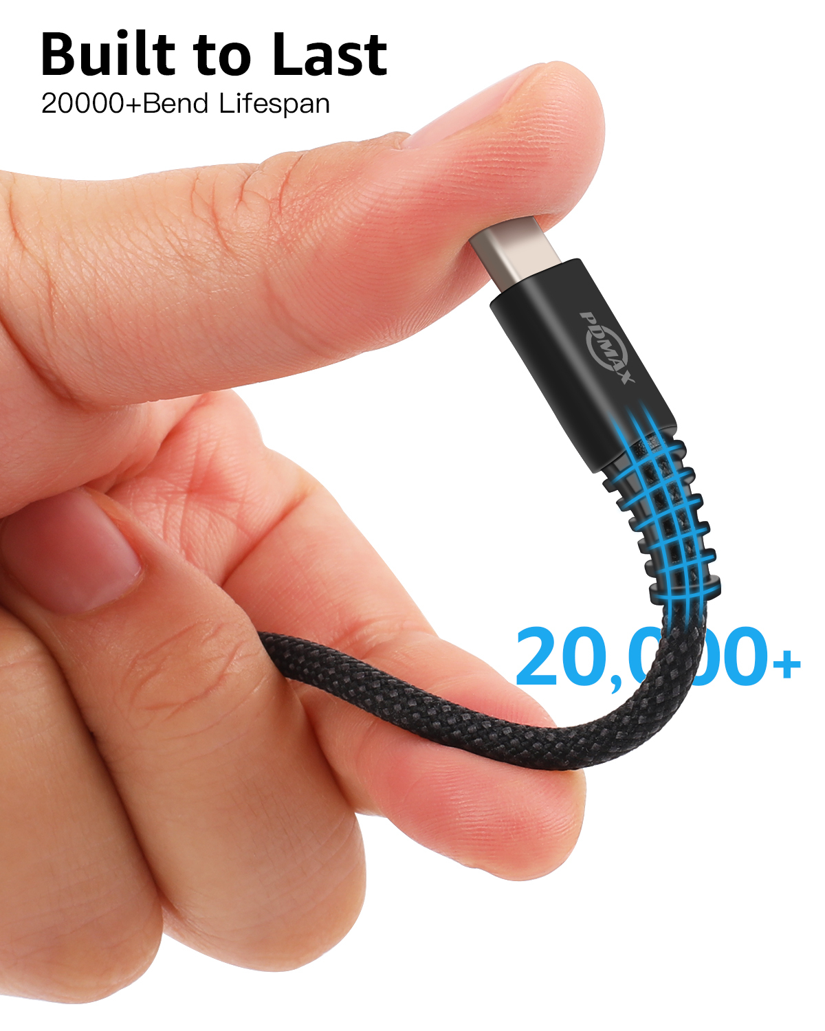 PDMAX USB C to USB C Cable 100W, 5A C to C Cable Fast Charging, Braided USB C Cable 6 FT Compatible for 15/15 Pro/15 Pro Max Samsung Galaxy S23/S22/S21 MacBook Pro/Air and More