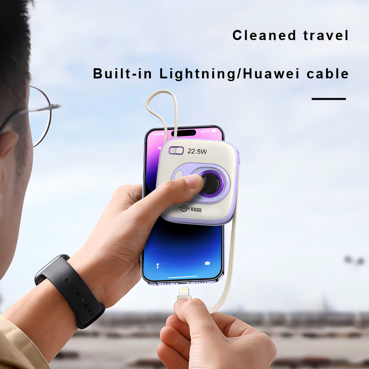 PDMAX 10,000mAh 22.5W Ultra-Fast Charging Power Bank with Digital Display & Dual LED 