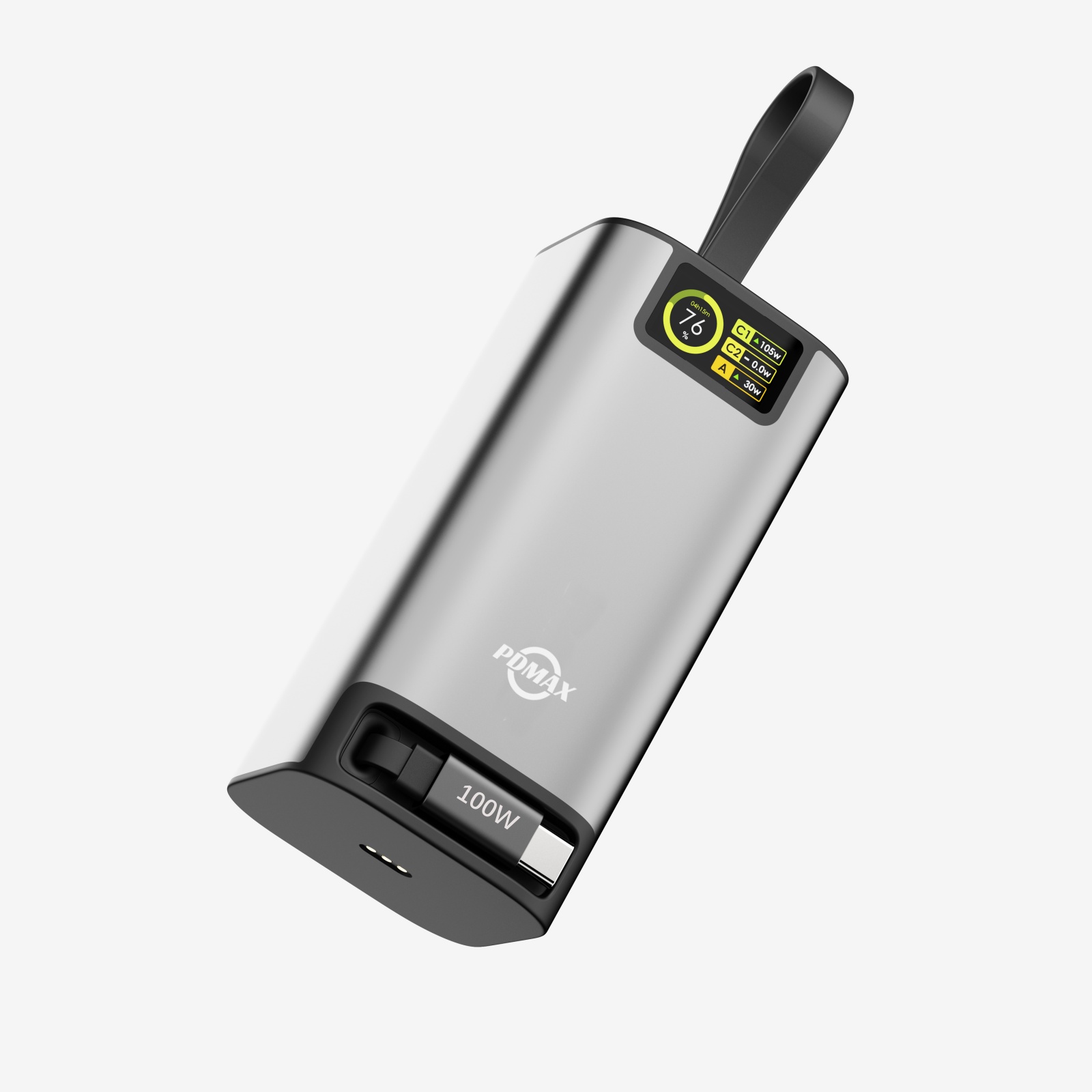 PDMAX 130W Portable Power Bank 20000mAh, Fast Charging External Battery Pack with LED Display, Compatible with Laptop, iPhone, Samsung, Steam Deck, and More