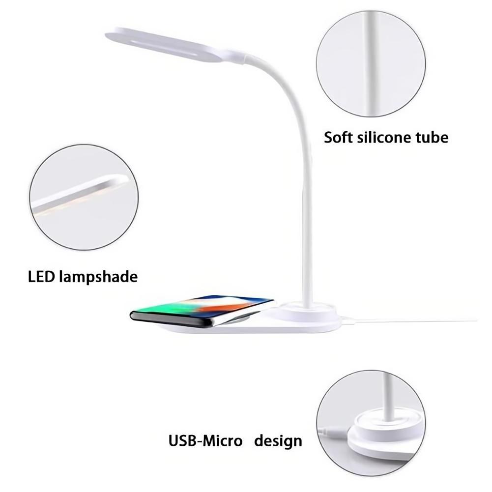 PDMAX Wireless Charging LED Desk Lamp – Light Up & Power Up in Style