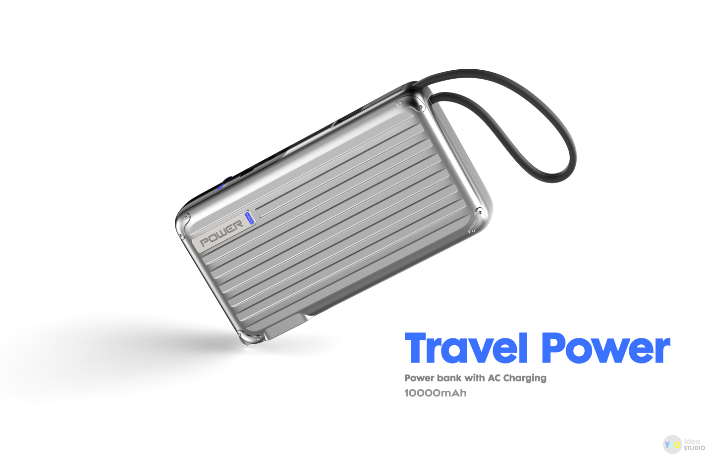 PDMAX 10000mAh Portable Power Bank with Built-in Wall Plug and PD22.5W Fast Charging