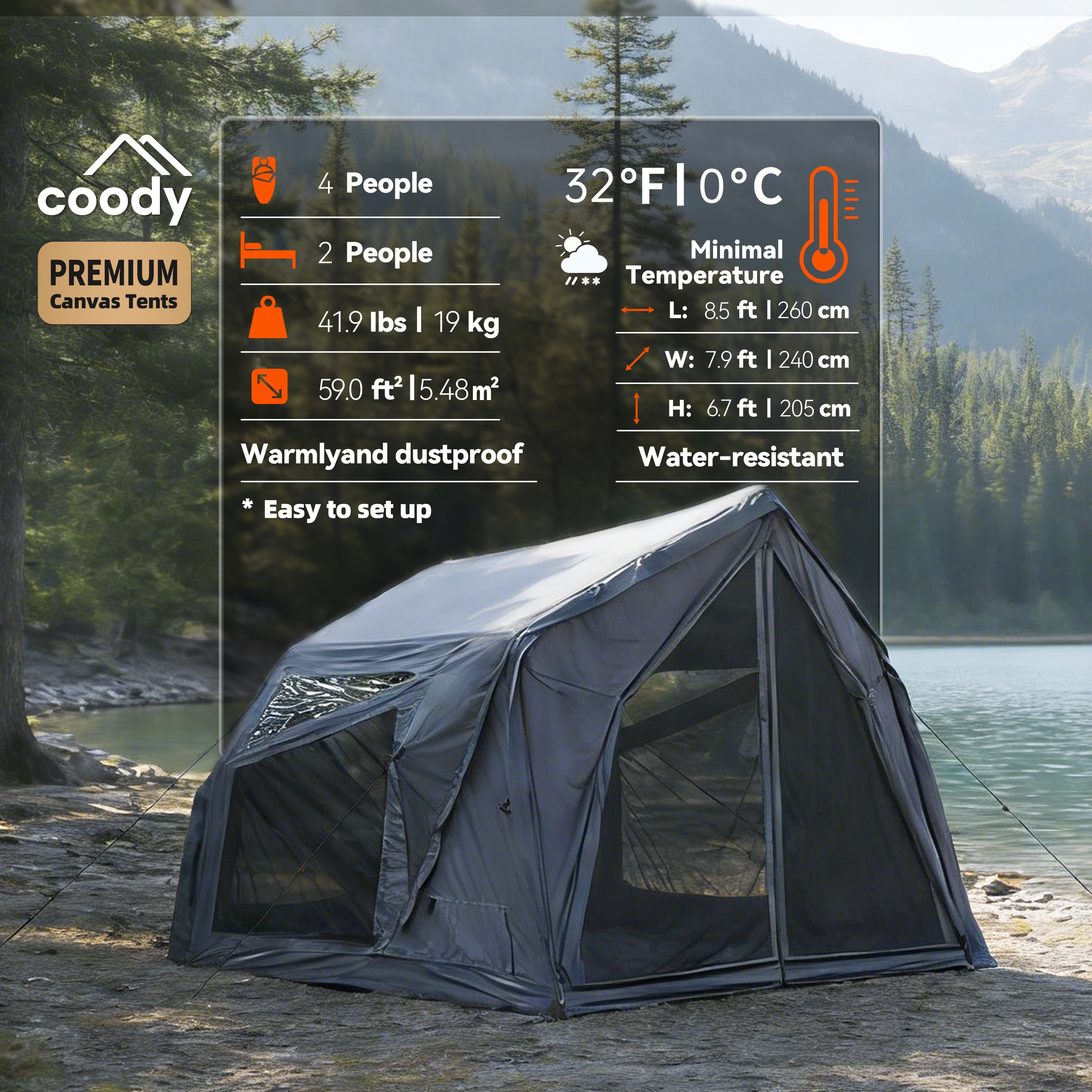 Coody Yustona Inflatable Tent