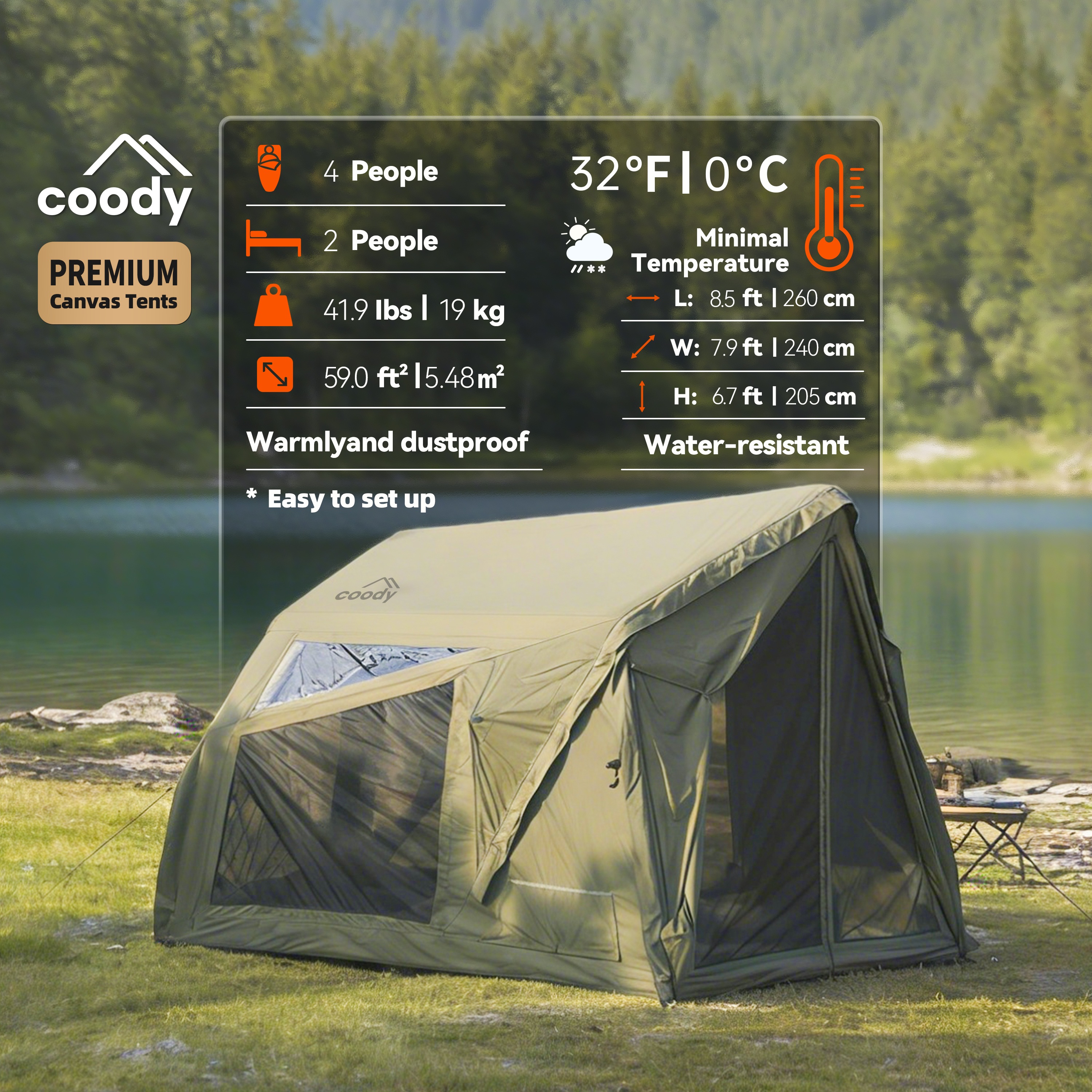 Coody Yustona Inflatable Tent
