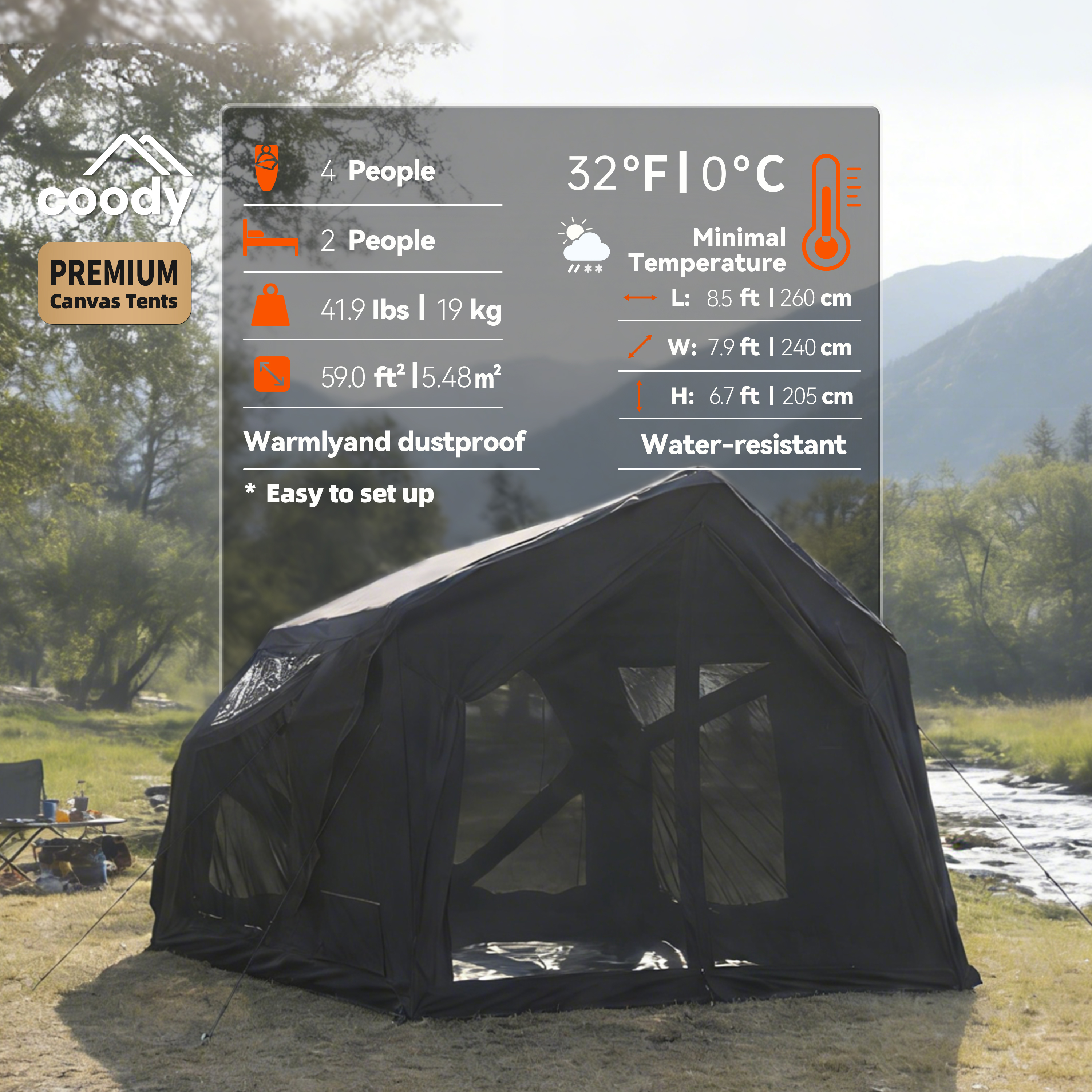 Coody Yustona Inflatable Tent