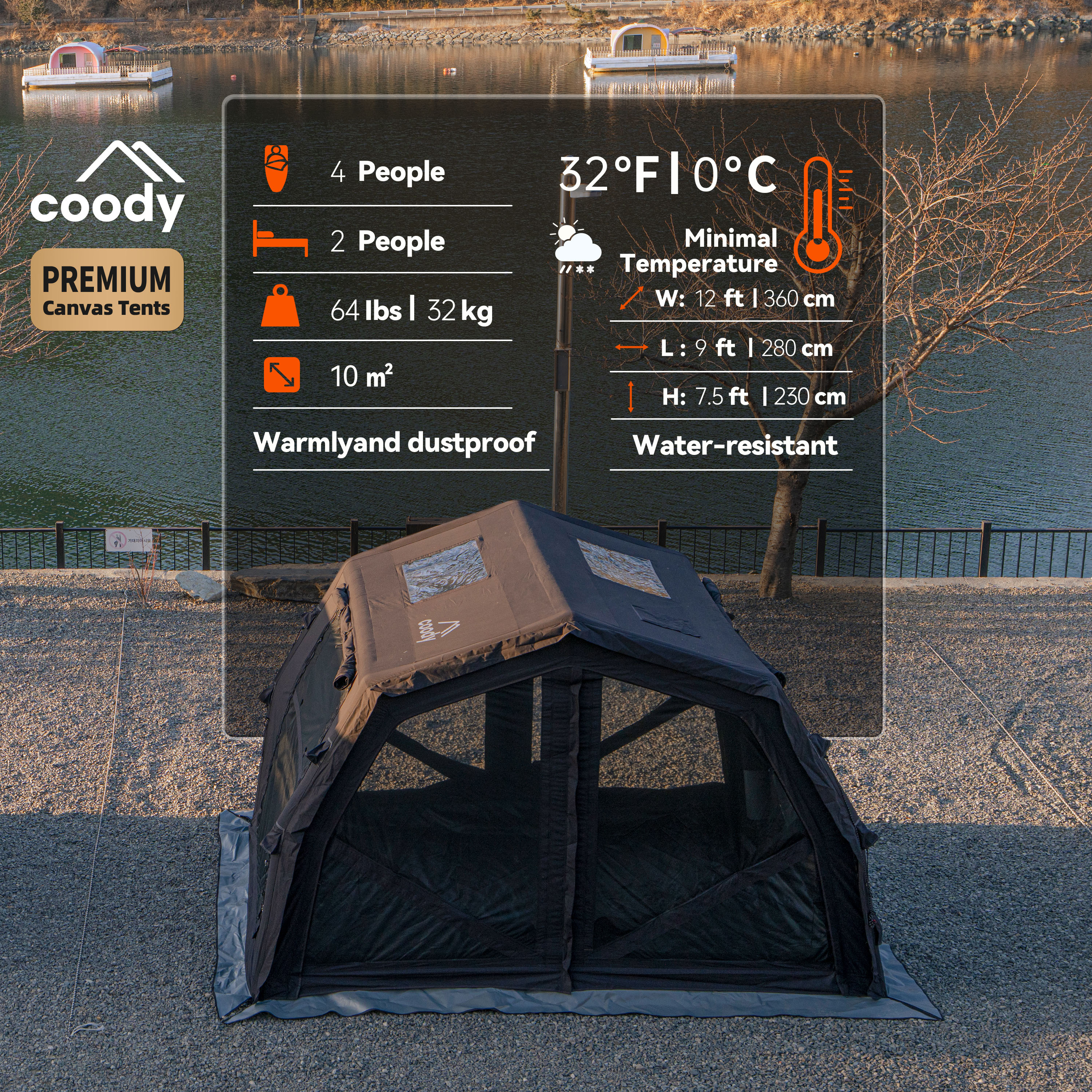 Coody 10.0 Pro Inflatable Tent