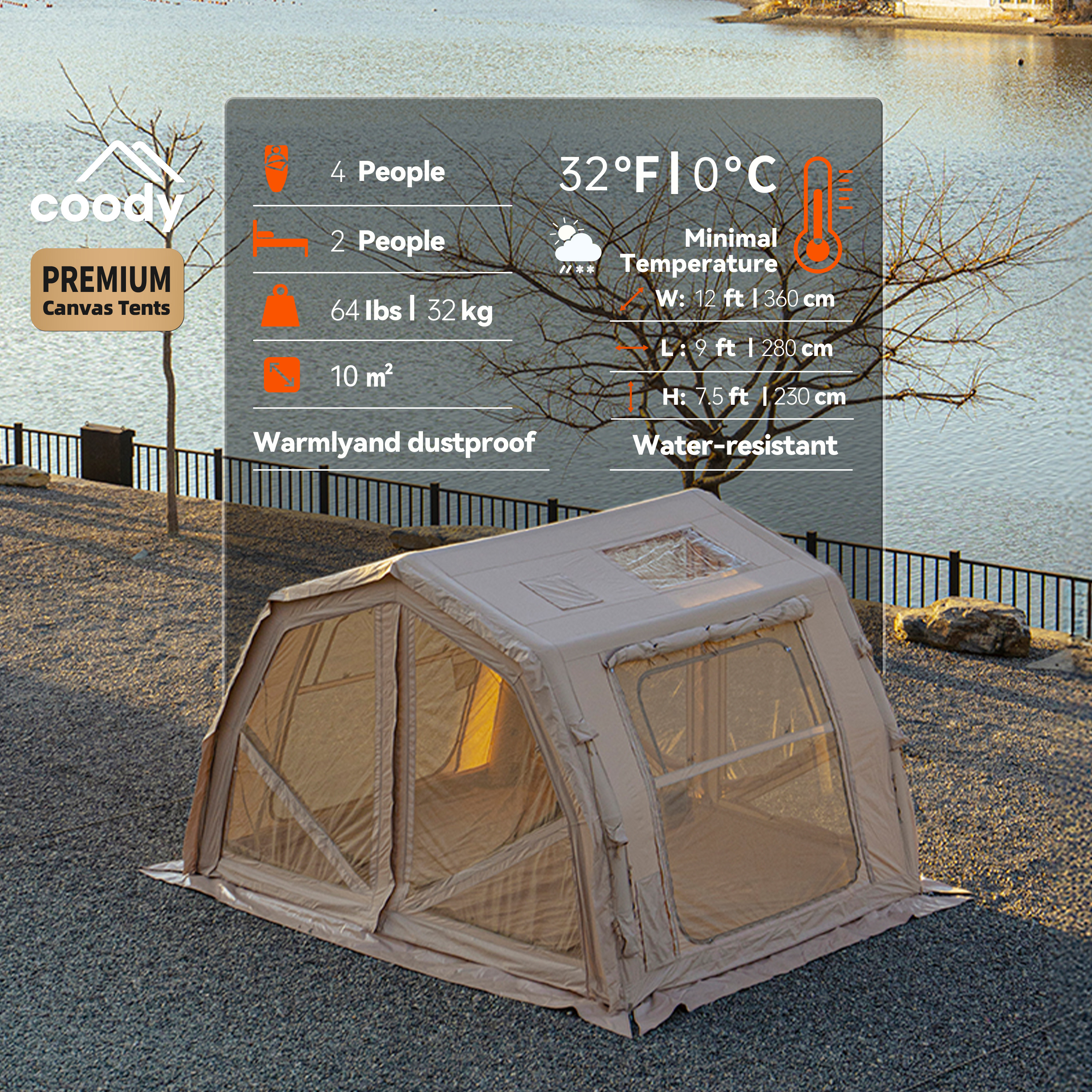 Coody 10.0 Pro Inflatable Tent