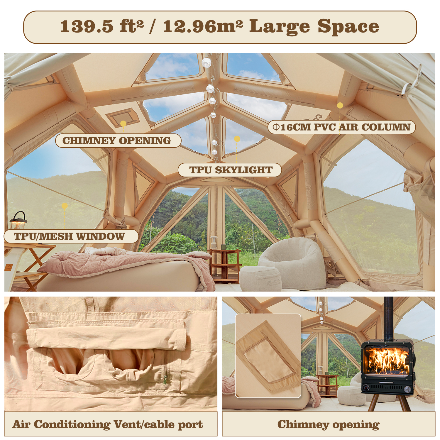 Coody Hubshelter Pro Inflatable Tent