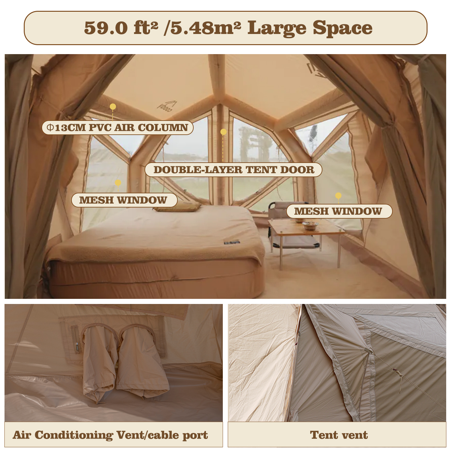 Coody Yustona Inflatable Tent