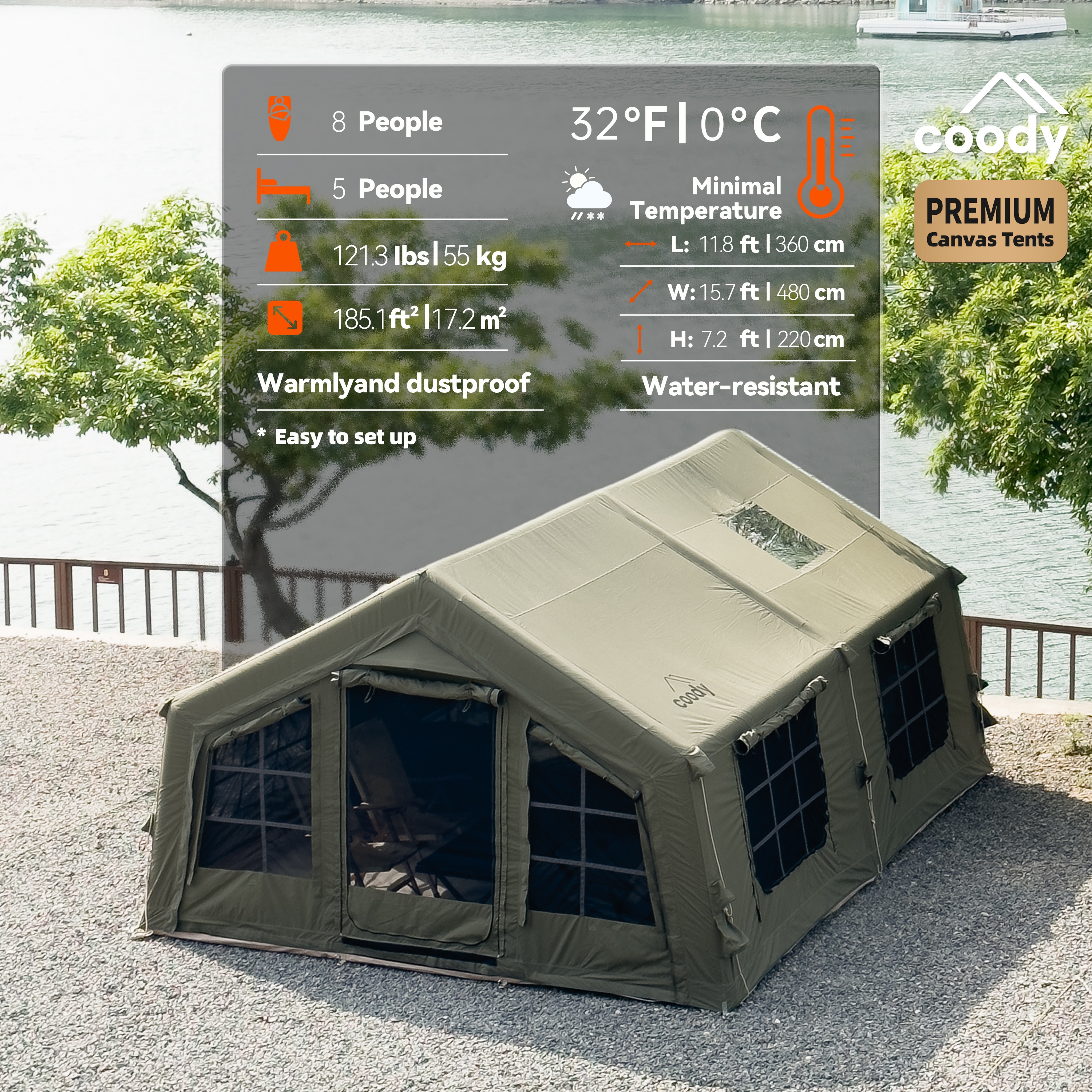 Coody 17.2 Inflatable Tent