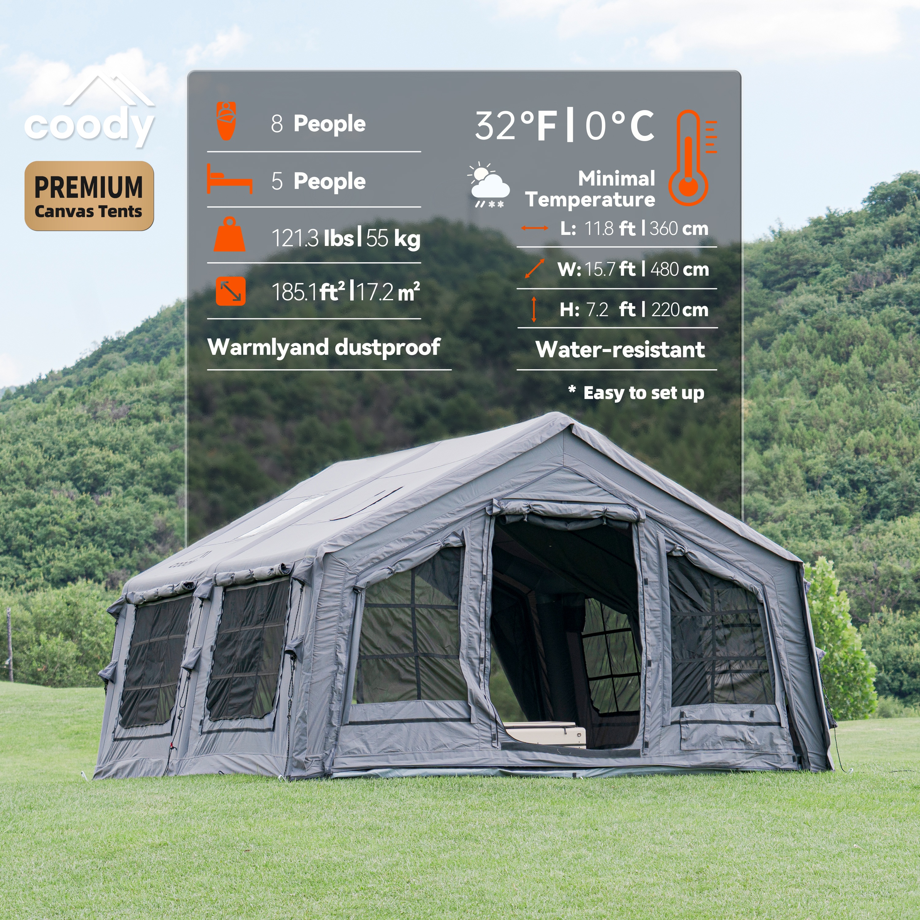 Coody 17.2 Inflatable Tent