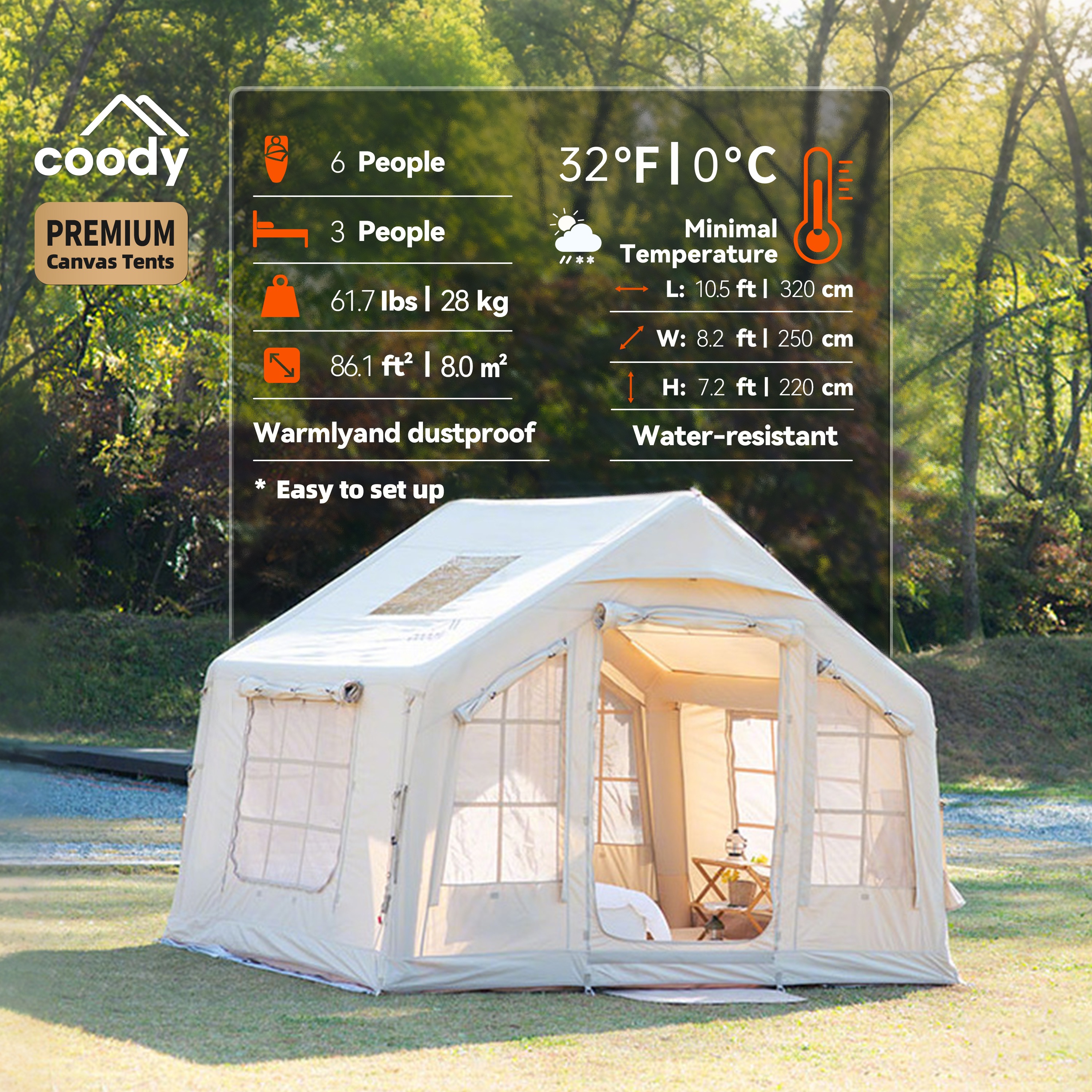 Coody 8.0 Inflatable Tent