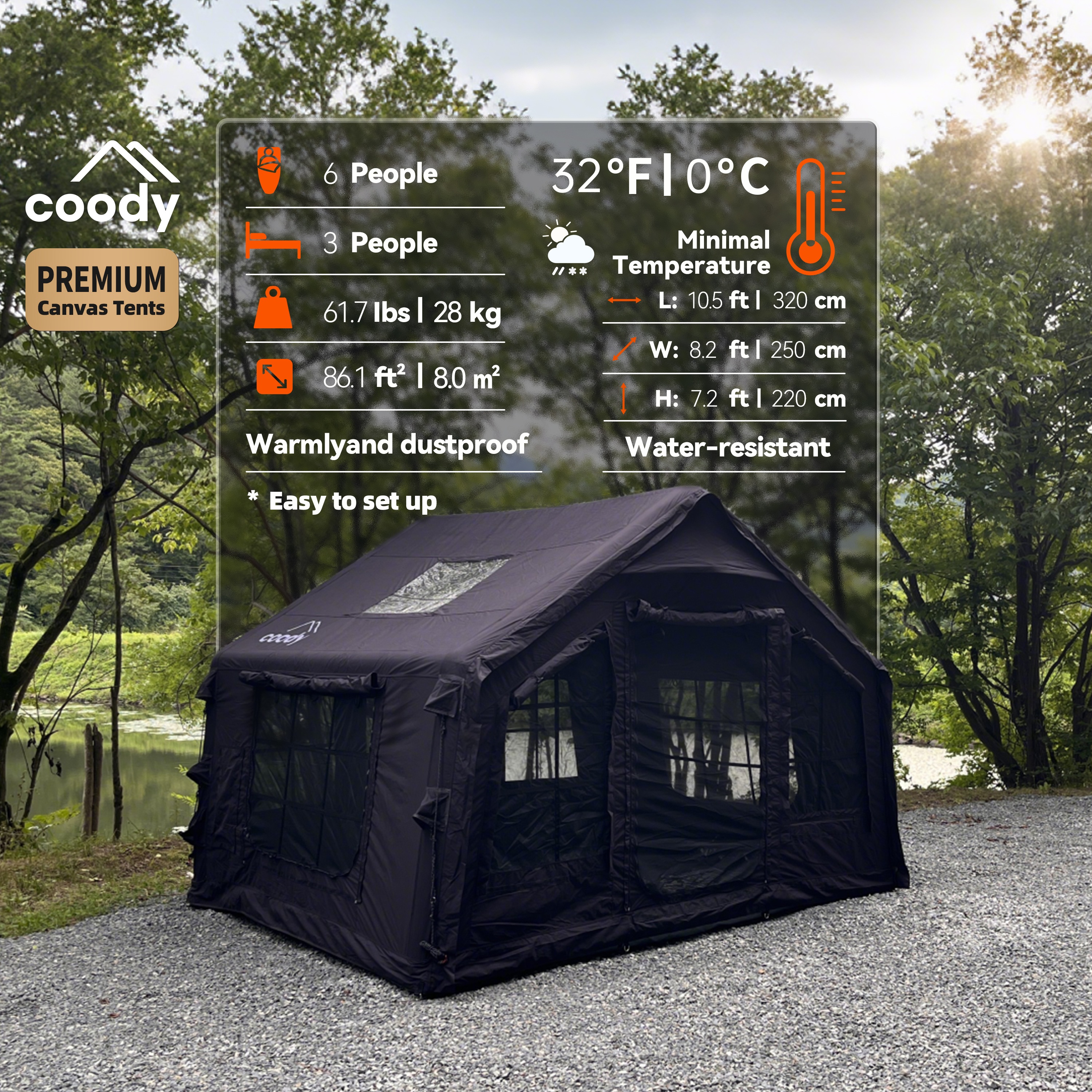 Coody 8.0 Inflatable Tent