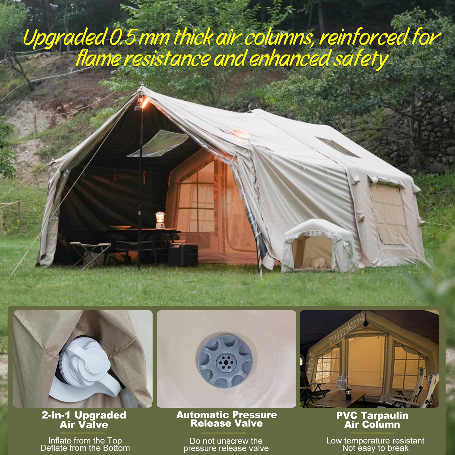 Coody 8.0 Inflatable Tent+Framed Foyer