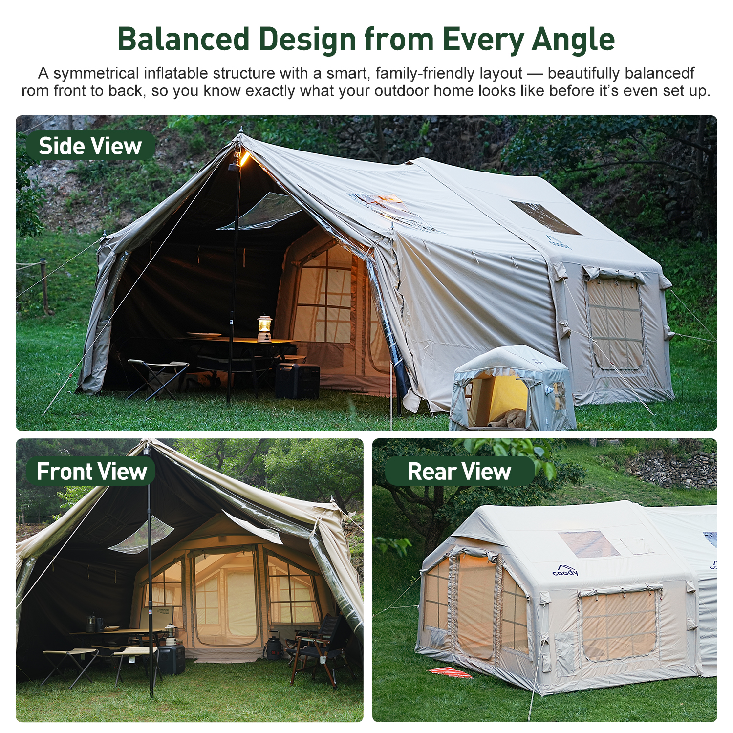 Coody 8.0 Inflatable Tent+Framed Foyer