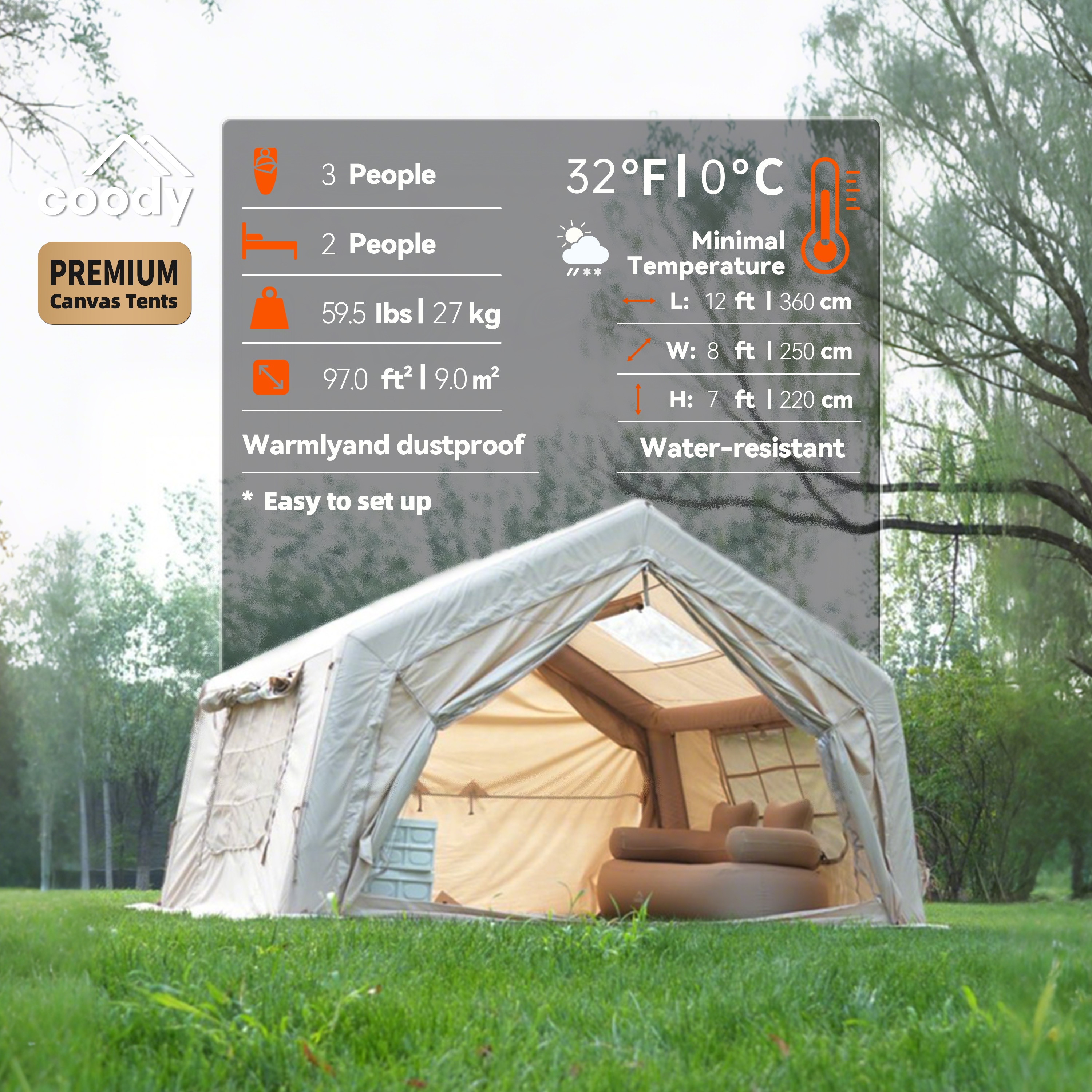 Coody 9.0 Inflatable Tent