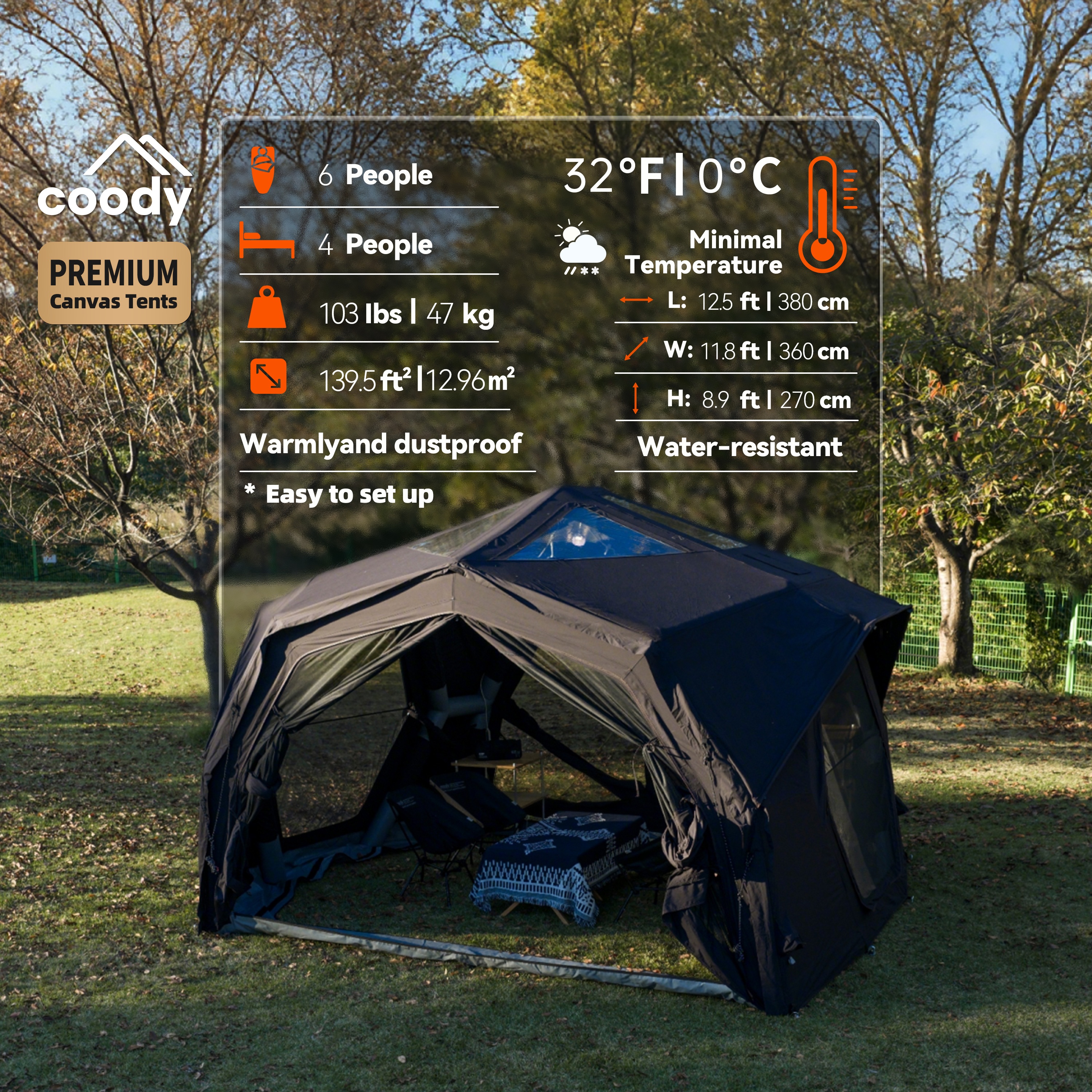 Coody Hubshelter Pro Inflatable Tent