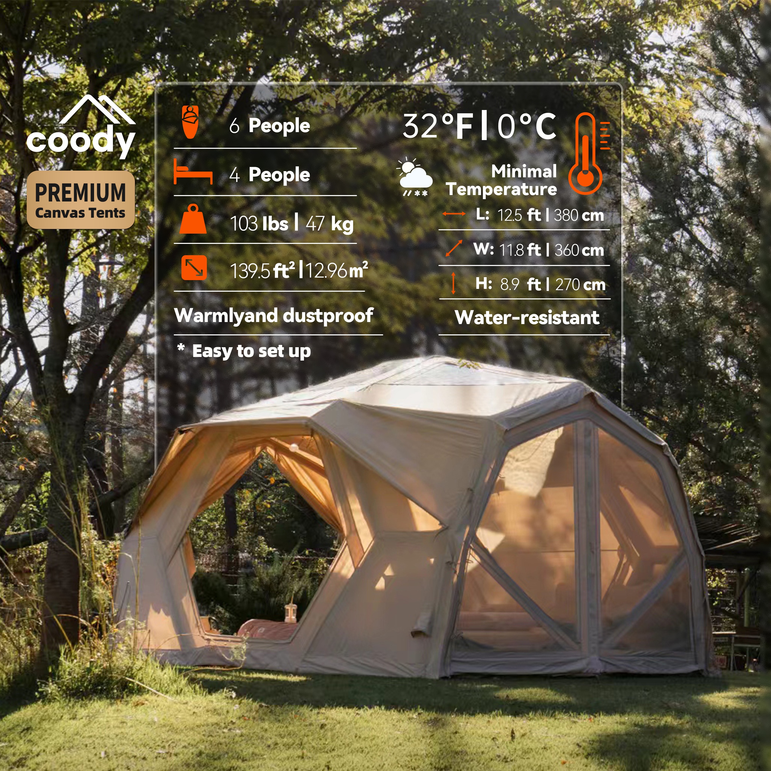 Coody Hubshelter Pro Inflatable Tent