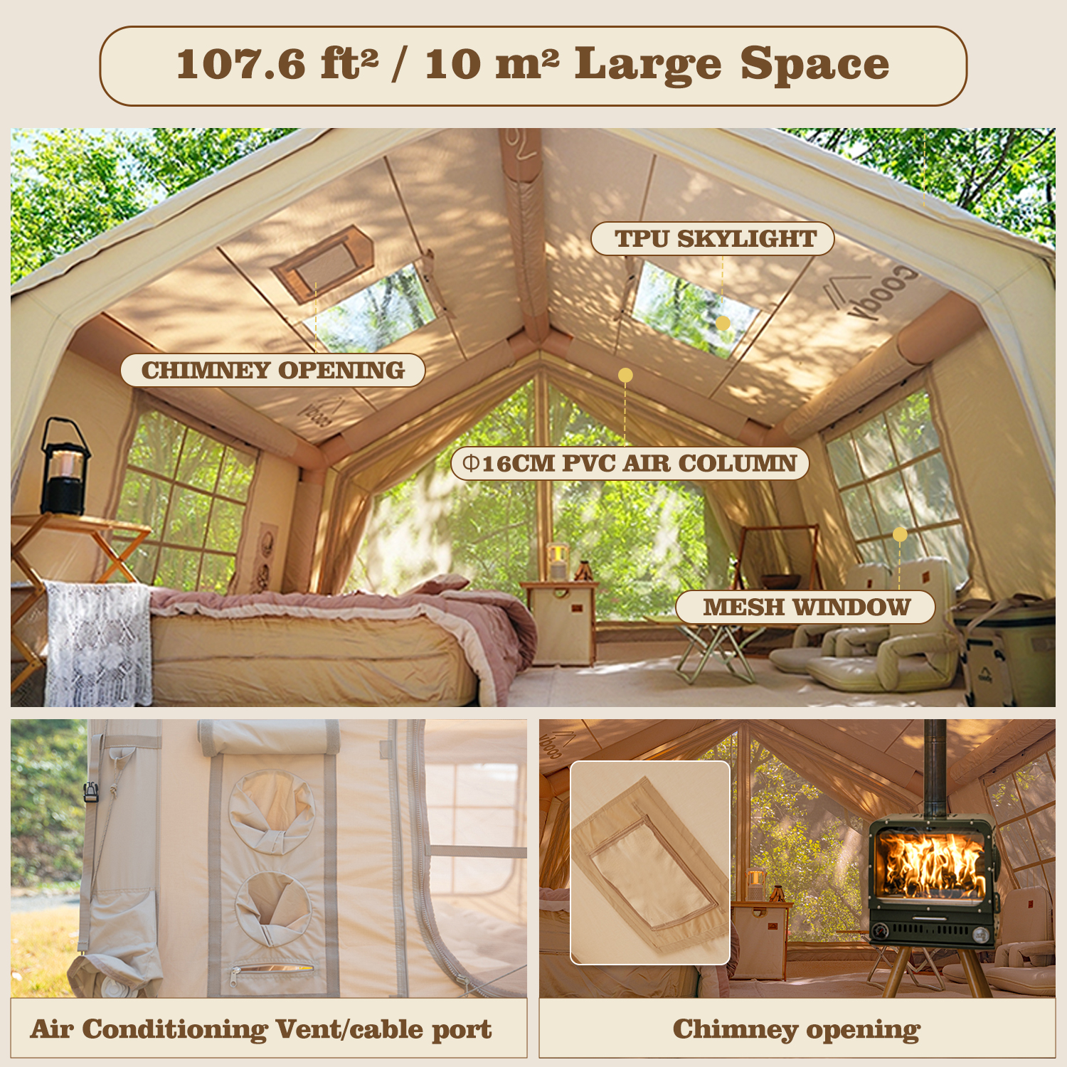 Coody 10.0 Inflatable Tent