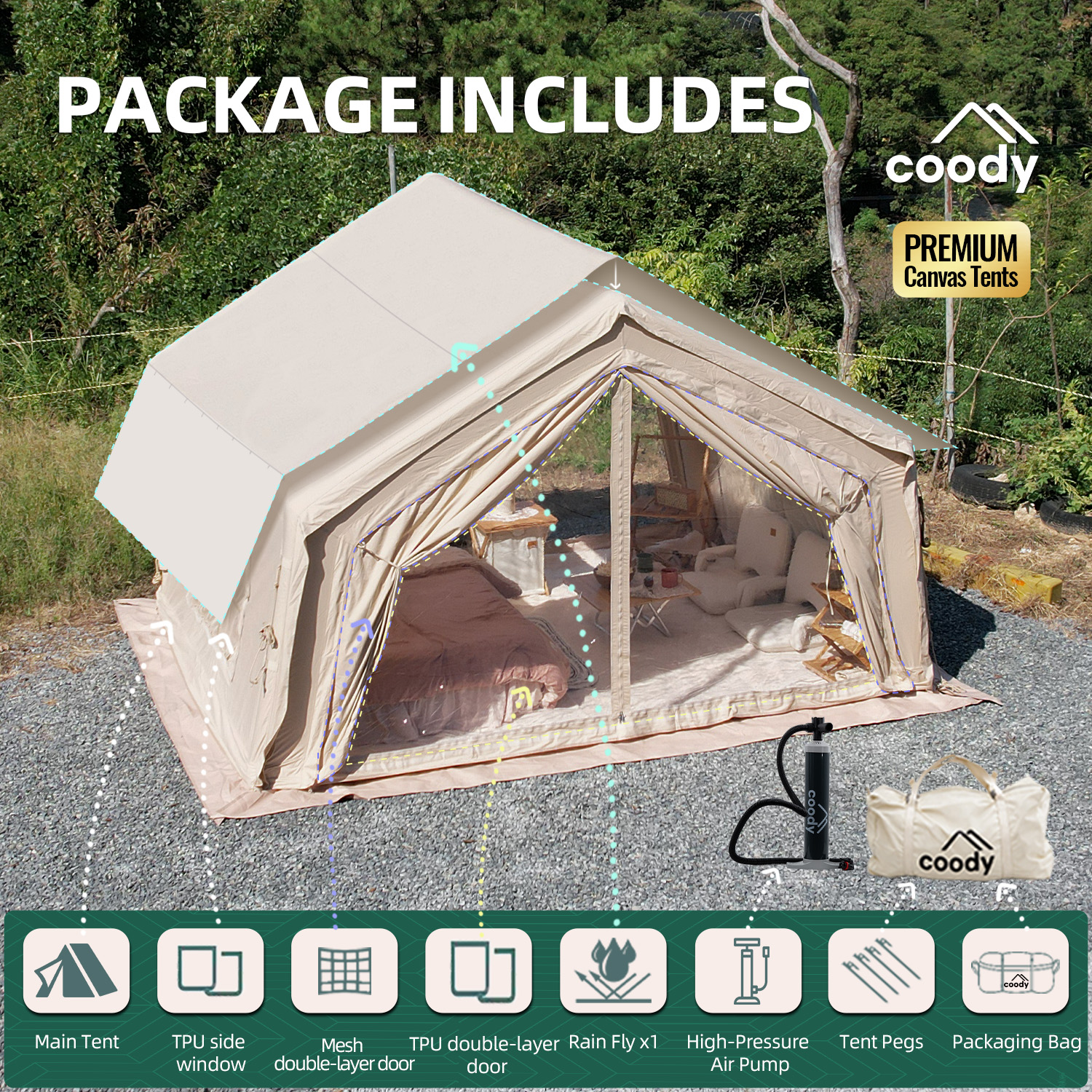 Coody 10.0 Inflatable Tent