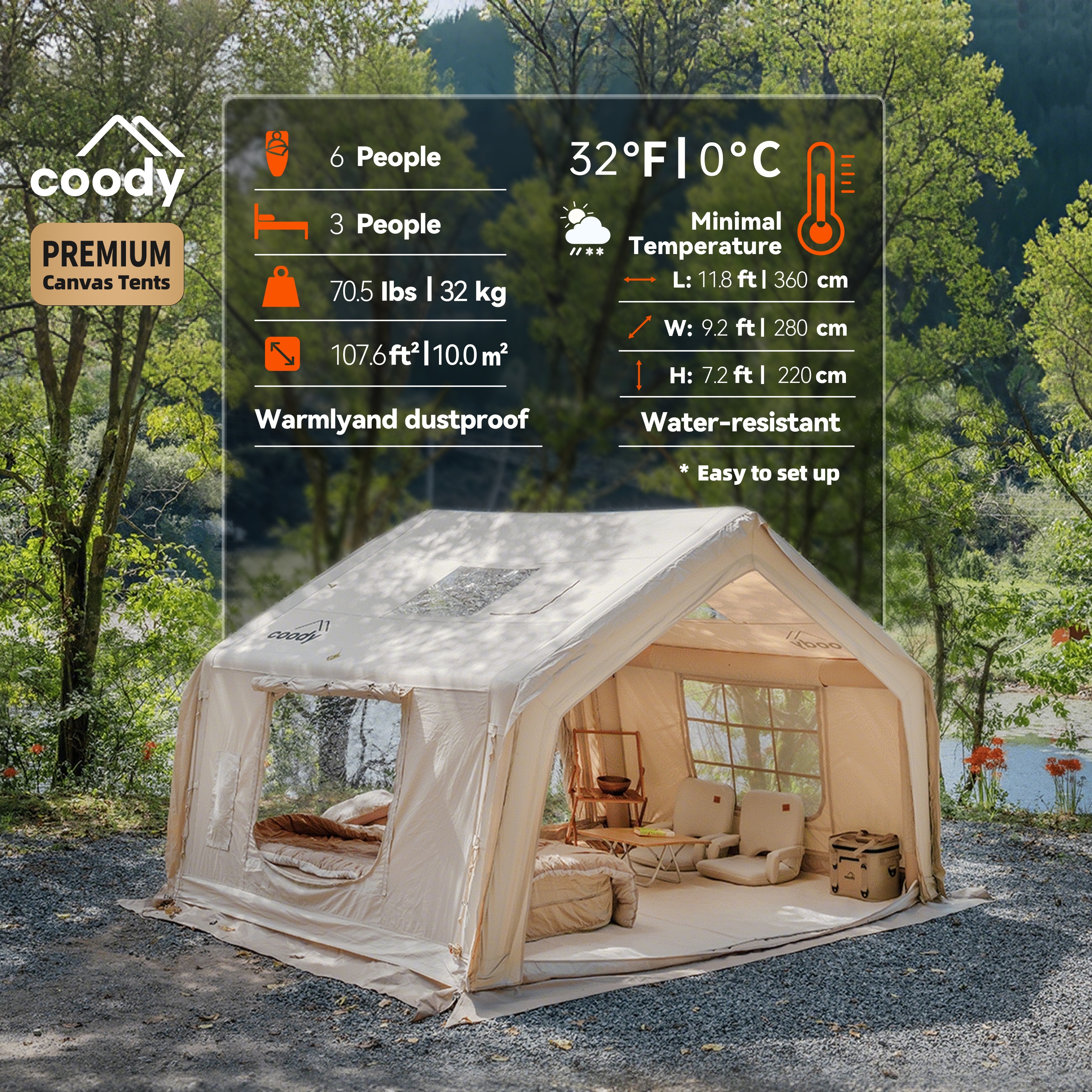 Coody 10.0 Inflatable Tent