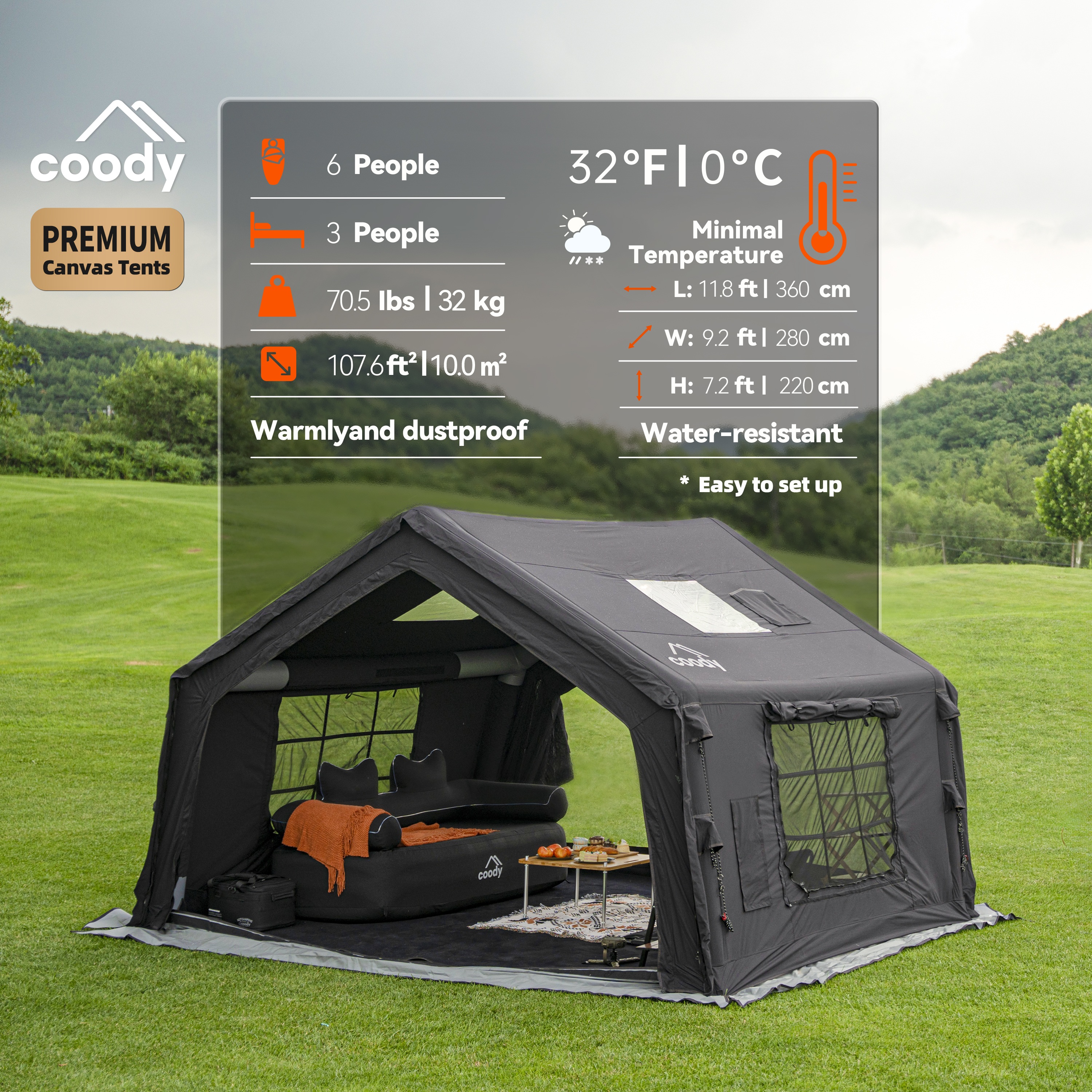 Coody 10.0 Inflatable Tent