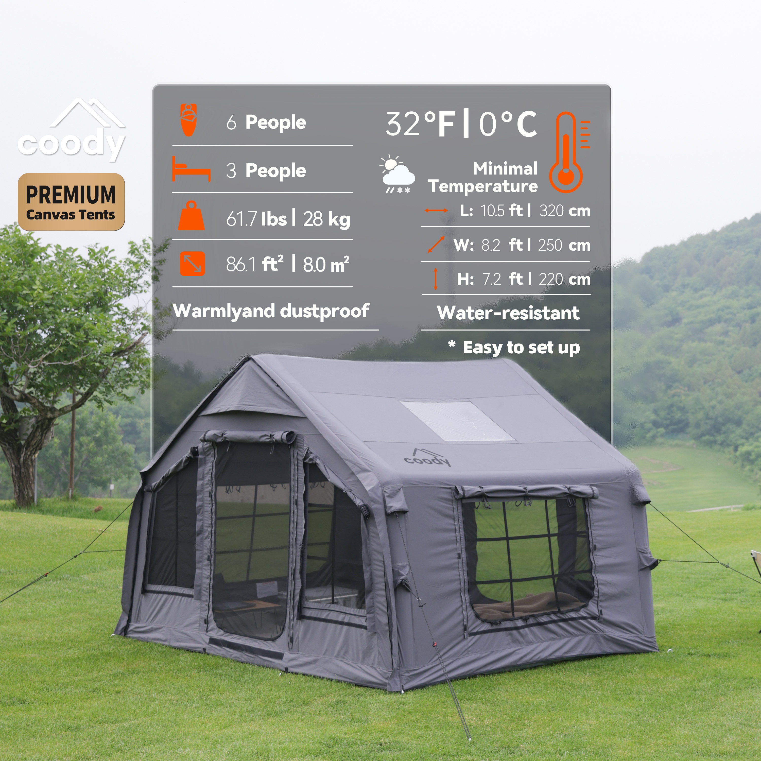 Coody 8.0 Inflatable Tent