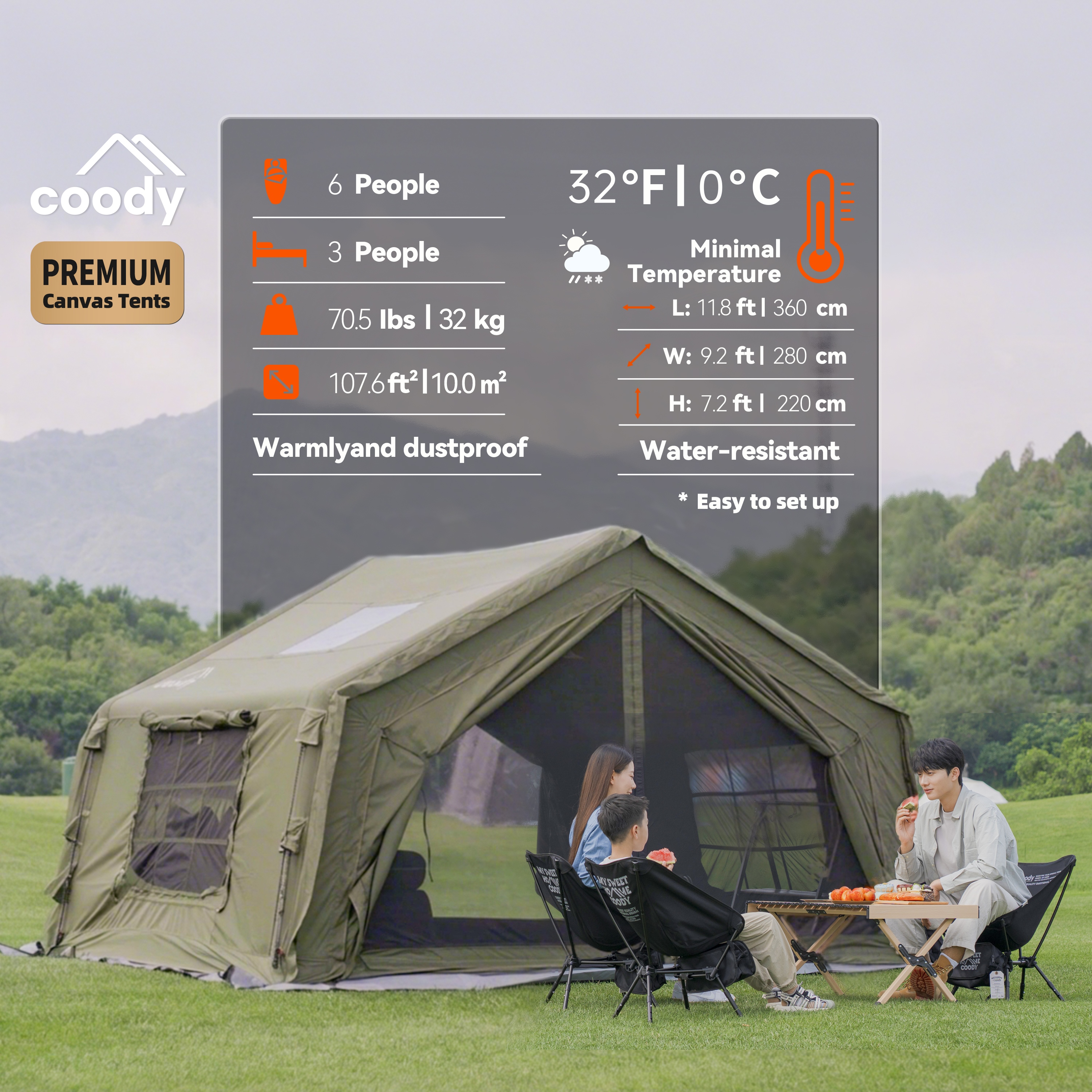Coody 10.0 Inflatable Tent
