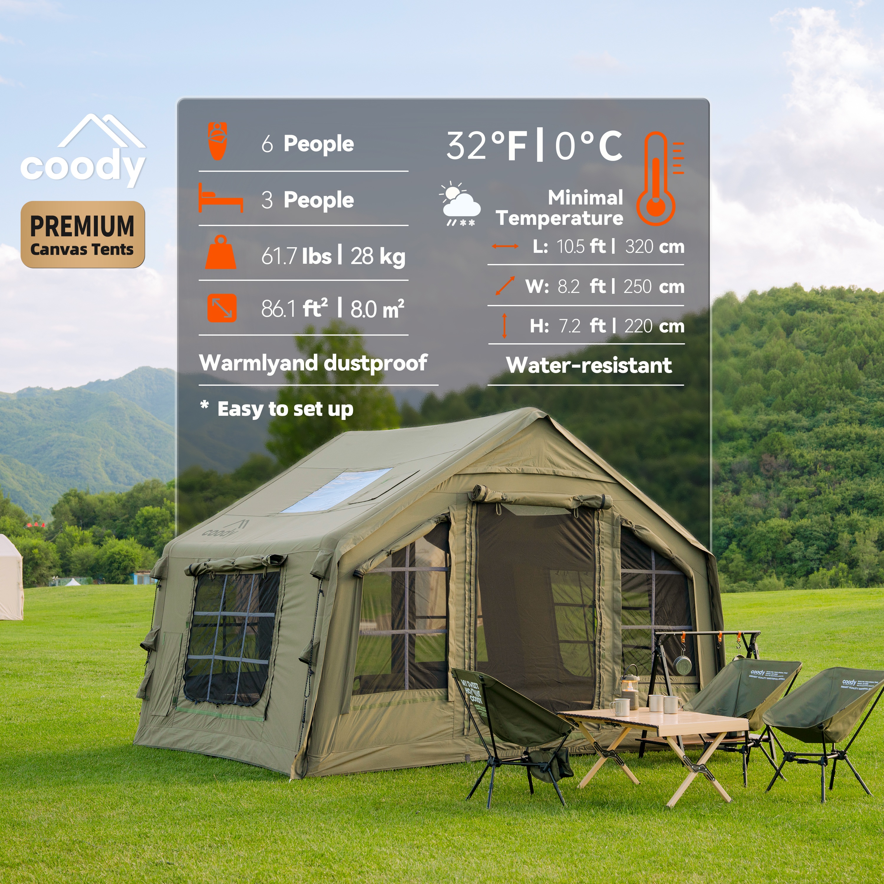 Coody 8.0 Inflatable Tent