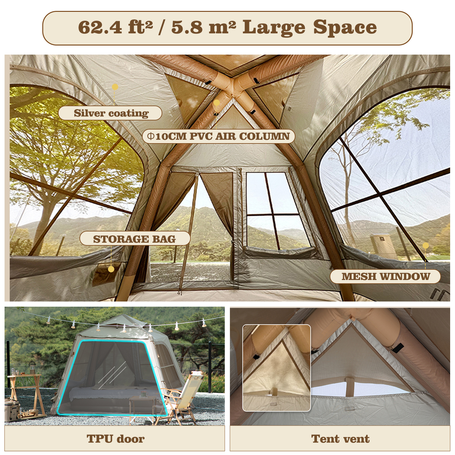 Coody 5.8 Inflatable Tent