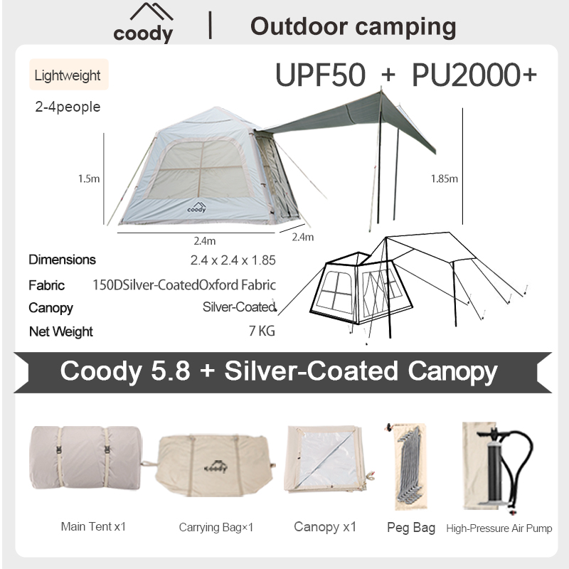 Coody 5.8 inflatable tent