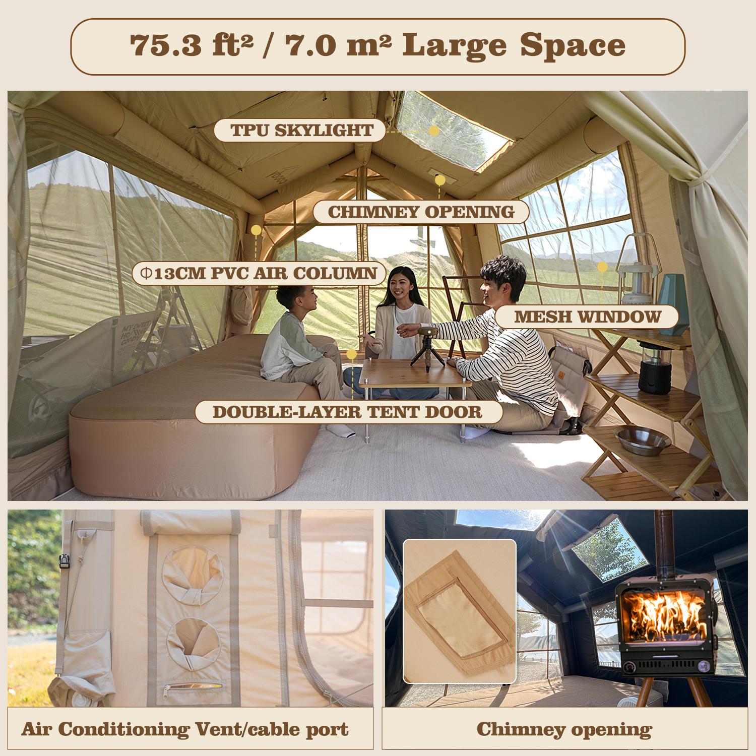 Coody 7.0 Inflatable Tent