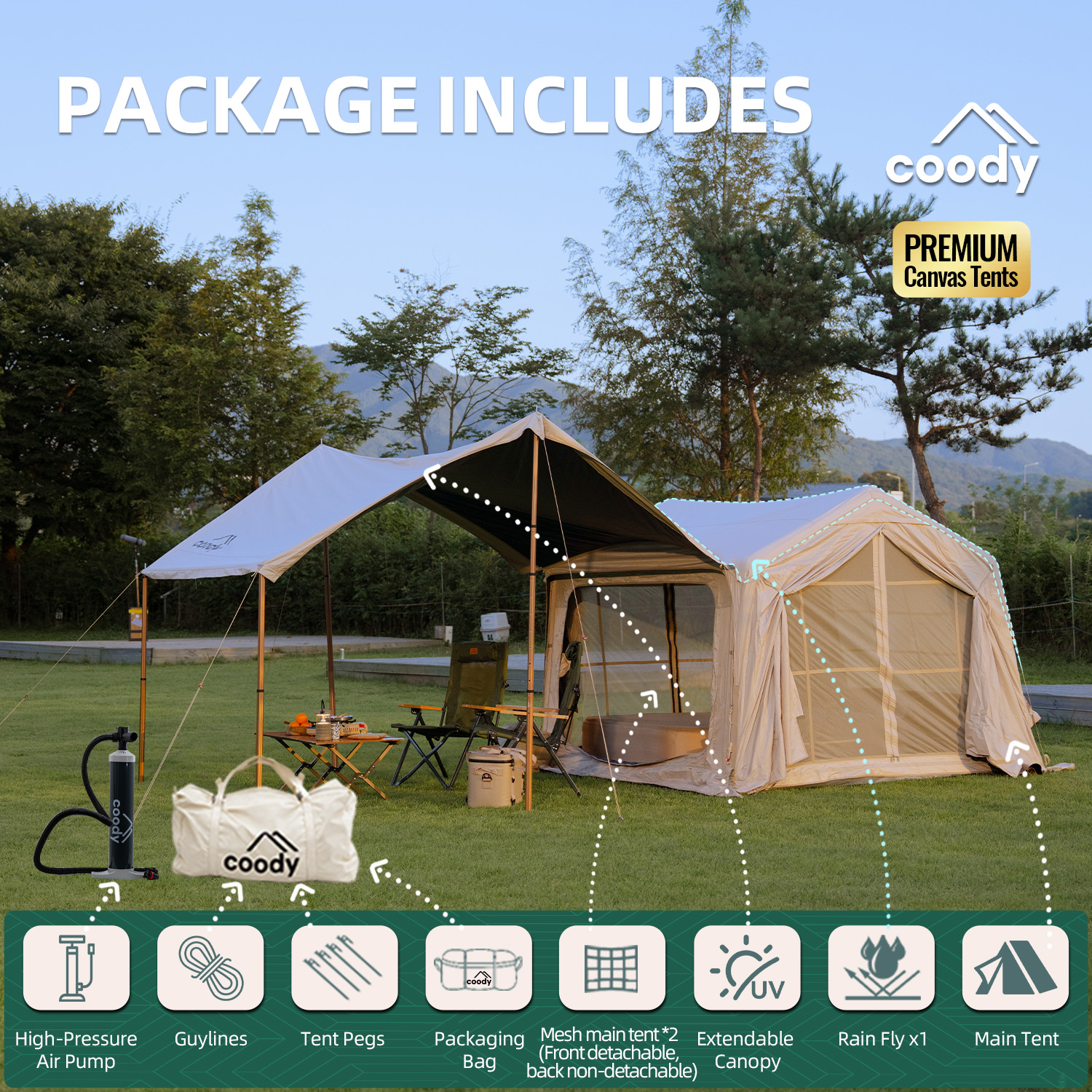 Coody 7.0 Inflatable Tent