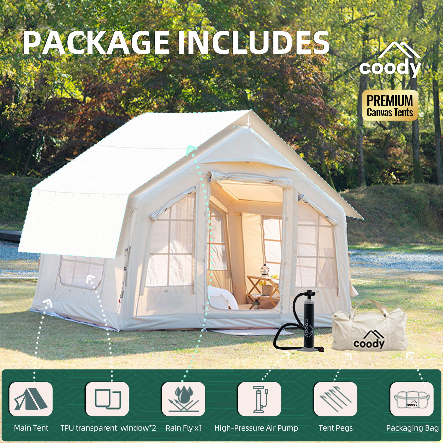 Coody 8.0 Inflatable Tent