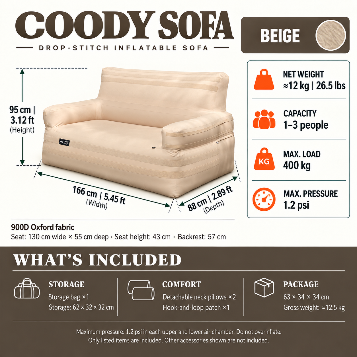Coody Inflatable Sofa