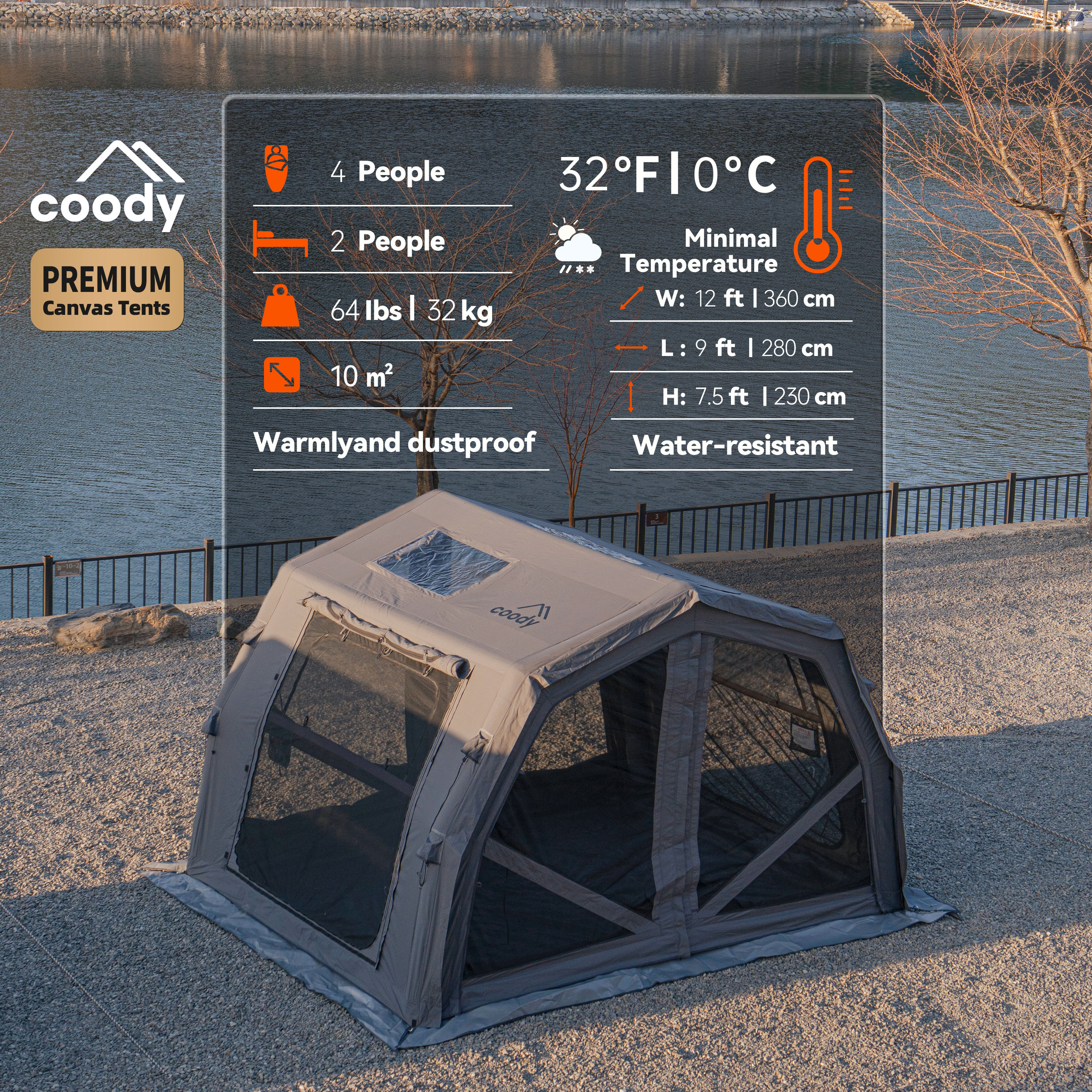 Coody 10.0 Pro Inflatable Tent