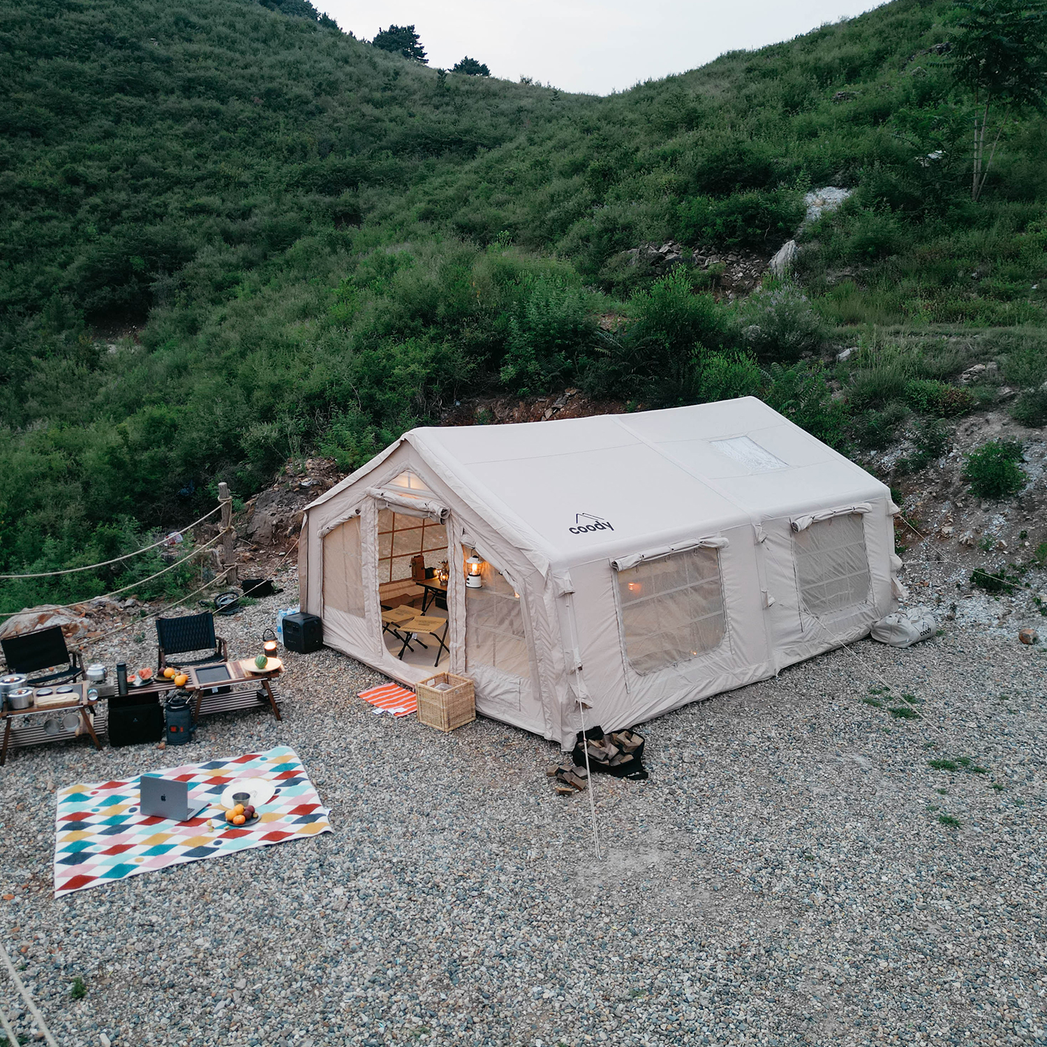 Coody 13.68 inflatable tent