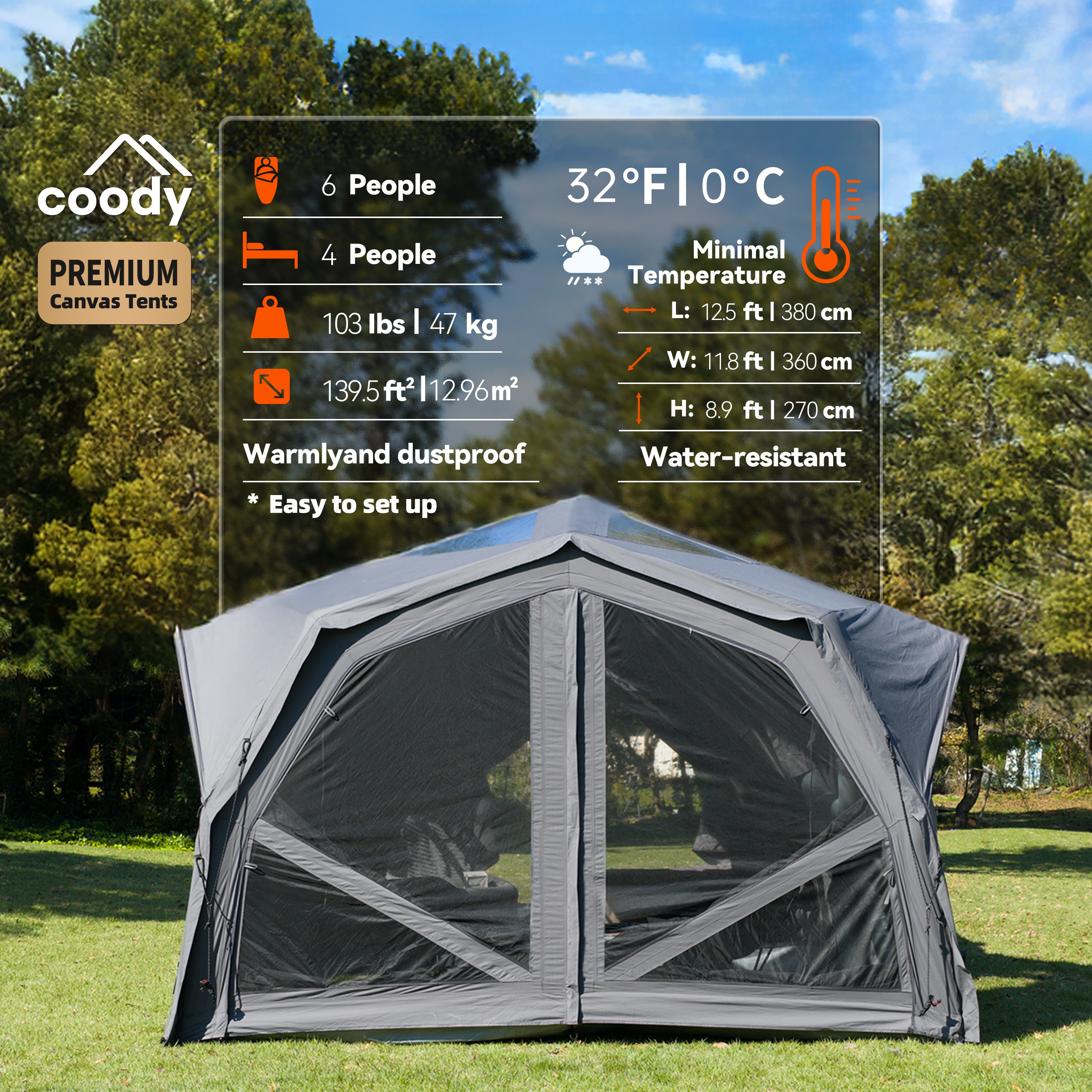 Coody Hubshelter Pro Inflatable Tent