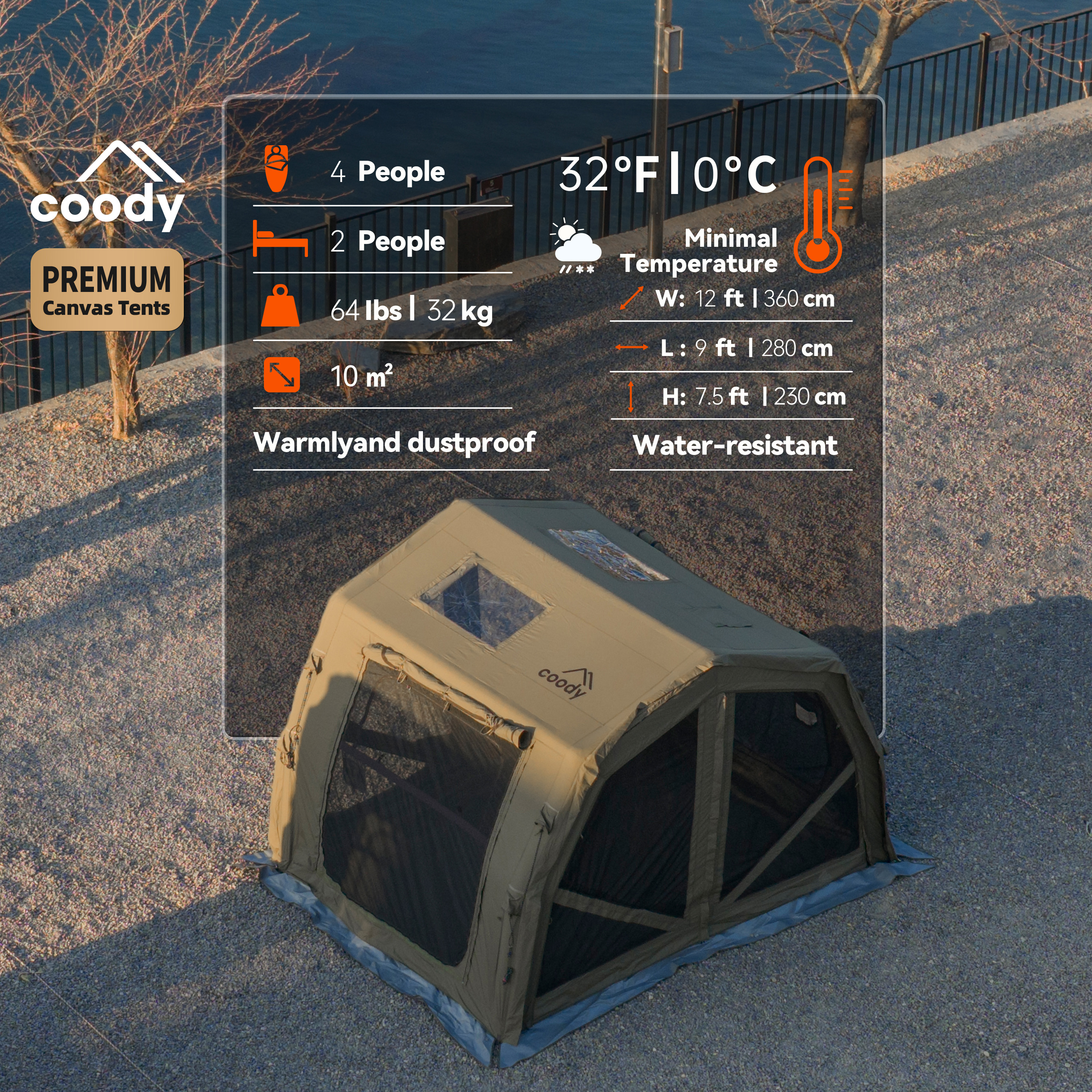 Coody 10.0 Pro Inflatable Tent