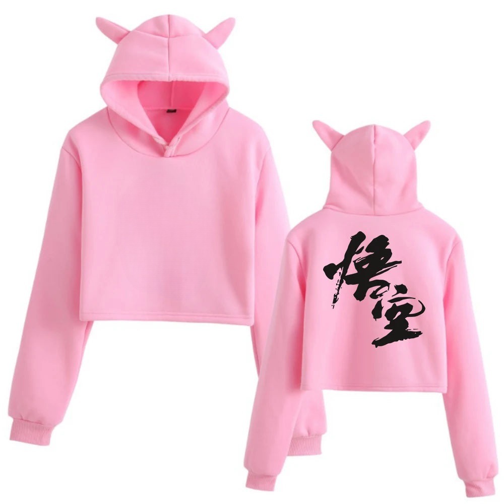 Black Myth : Wukong Women's Hoodie - Pink Edition with The Monkey King Design