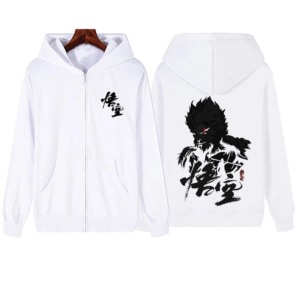 Black Myth : Wukong Hoodie - White Edition: The Monkey King Design