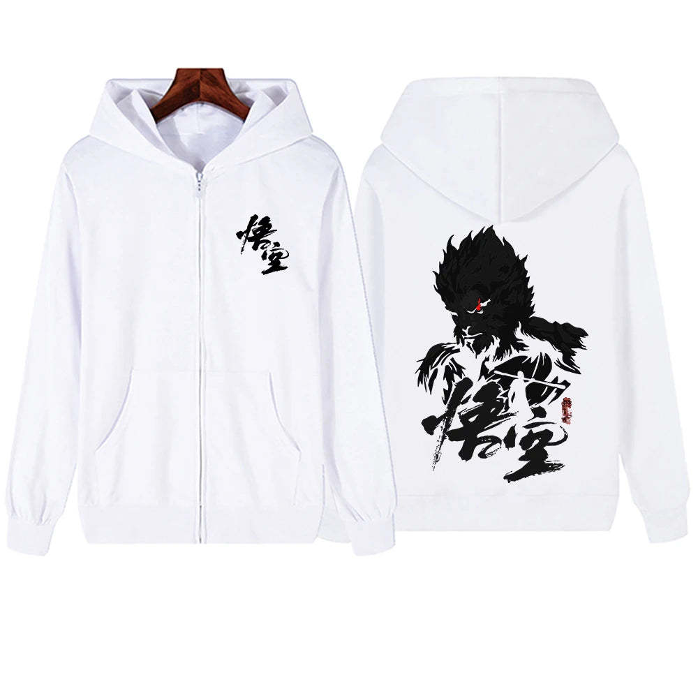 Black Myth : Wukong Hoodie - White Edition: The Monkey King Design