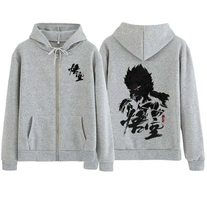 Black Myth : Wukong Hoodie - Gray Edition : The Monkey King Design