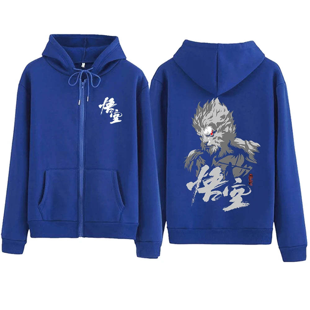 Black Myth : Wukong Hoodie - Blue Edition : The Monkey King Design
