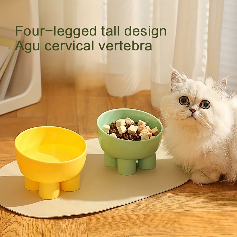 Sleek Design Elevated Pet Bowl with Stand - Neck-Friendly