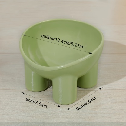 Sleek Design Elevated Pet Bowl with Stand - Neck-Friendly