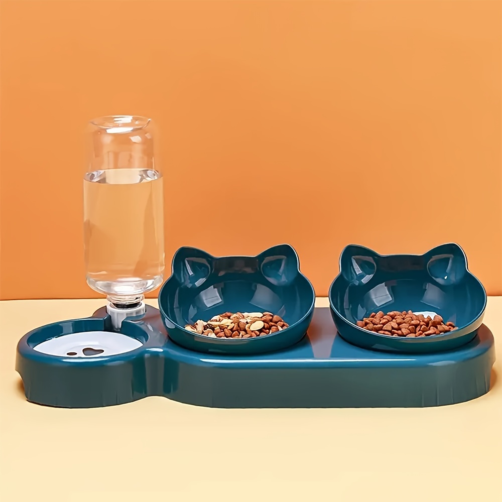 New Pet Anti-Slip Slanted Mouth Cat Bowl Home Style Automatic Drinking Bowl